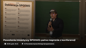 Powołanie inicjatywy SPOIWO: pełne nagranie z konferencji